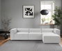 Atelier Del Sofa Sofá Esquinero Gris Lino 297 cm x 190 cm